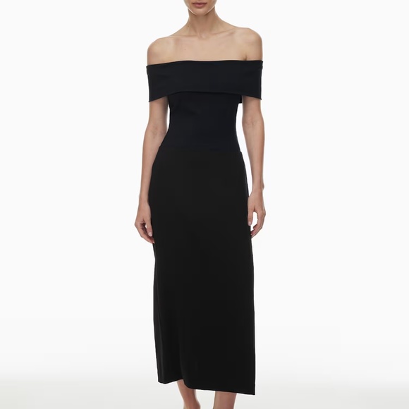 Aritzia Contour Off-Shoulder Sleeveless Hip Top – Black (XS) - Picture 5 of 10